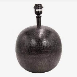 base de lampara bola negra antigua